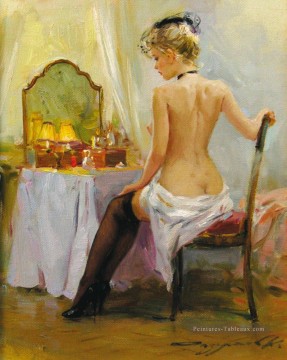 Une jolie femme KR 001 Impressionniste nue Peinture à l'huile